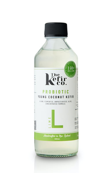 Kefir Co. Young Coconut Kefir Probiotic Lime 300ml - 6 Days Supply
